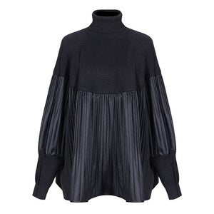 [EAM] Pelated Split Big Size Knitting Sweater